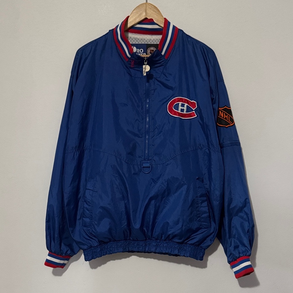 Vintage Montreal Canadiens Windbreaker / Medium / 90s / NHL / Pro Player
